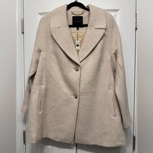 Talbots Women's Cream Pea Coat